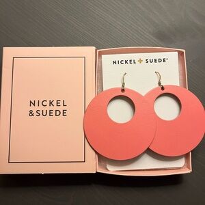 Nickel & Suede Coral Novas - Size M